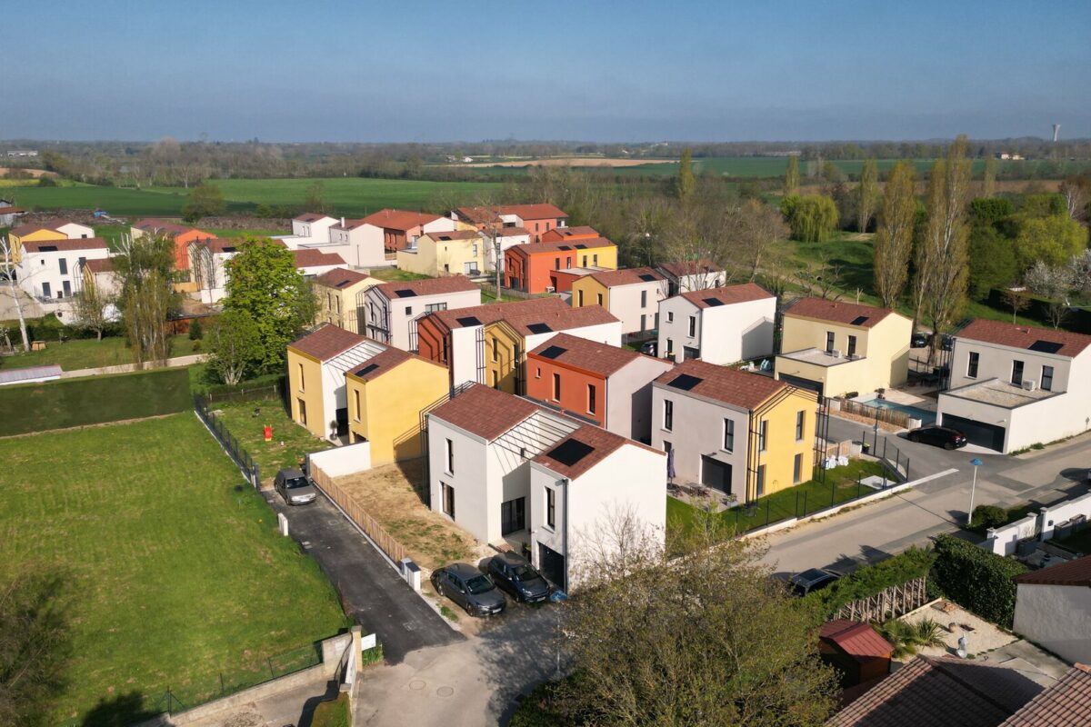 Opération aménagement foncier à Saint Marcel en Dombes (Ain) - écoquartier - le domaine des 5 sens - par SEFI, aménageur lotisseur - 4