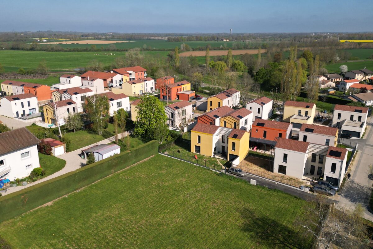 Opération aménagement foncier à Saint Marcel en Dombes (Ain) - écoquartier - le domaine des 5 sens - par SEFI, aménageur lotisseur - 1