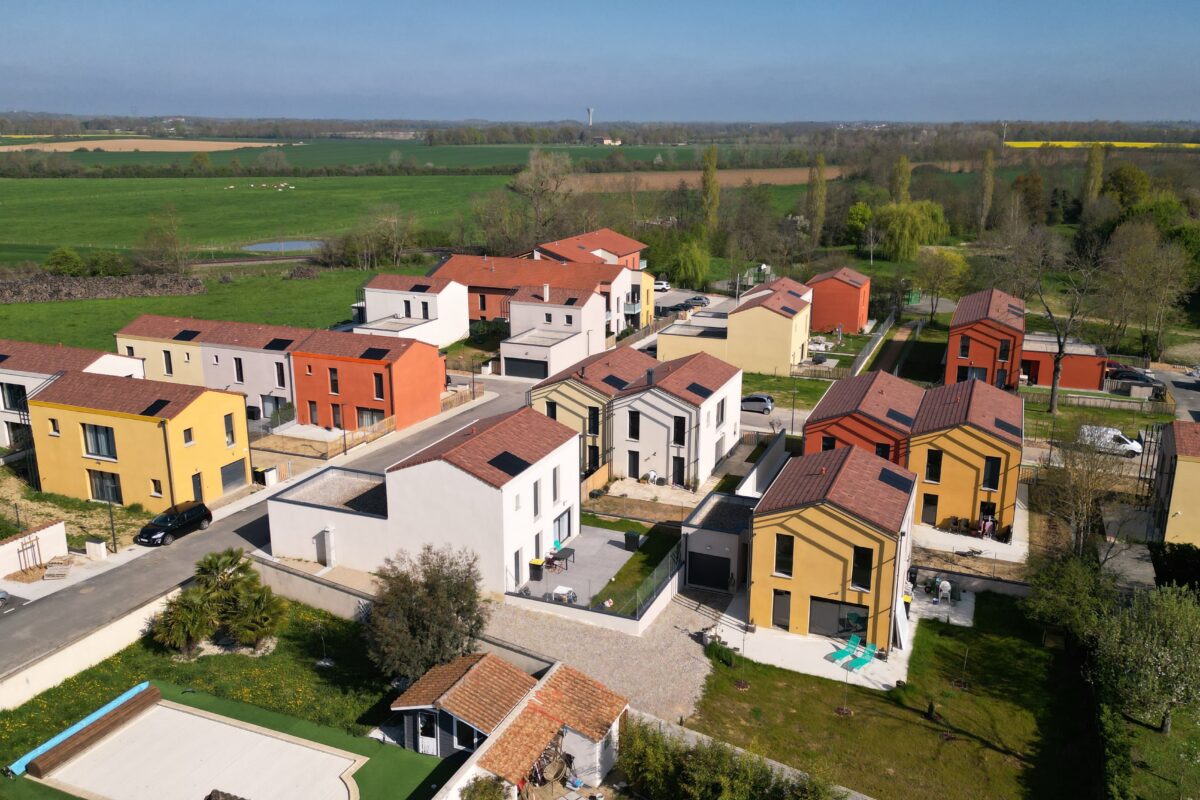 Opération aménagement foncier à Saint Marcel en Dombes (Ain) - écoquartier - le domaine des 5 sens - par SEFI, aménageur lotisseur - 7