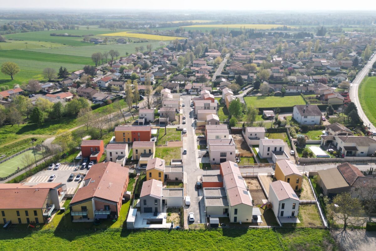 Opération aménagement foncier à Saint Marcel en Dombes (Ain) - écoquartier - le domaine des 5 sens - par SEFI, aménageur lotisseur - 6