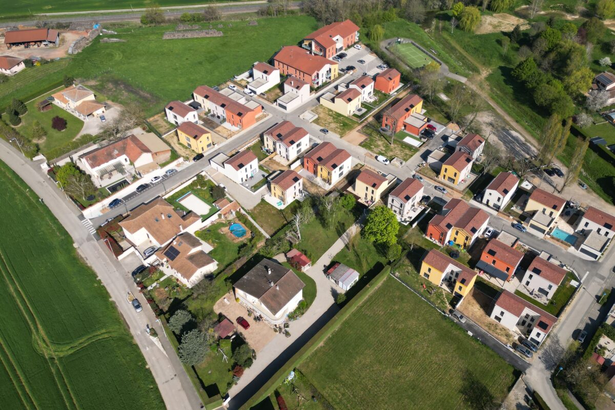 Opération aménagement foncier à Saint Marcel en Dombes (Ain) - écoquartier - le domaine des 5 sens - par SEFI, aménageur lotisseur - 5